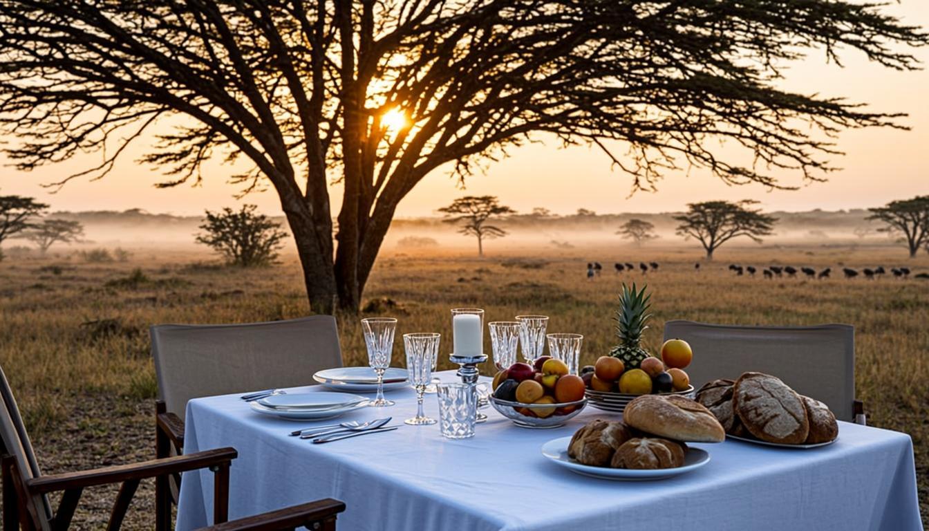 Entara Camps bush breakfast