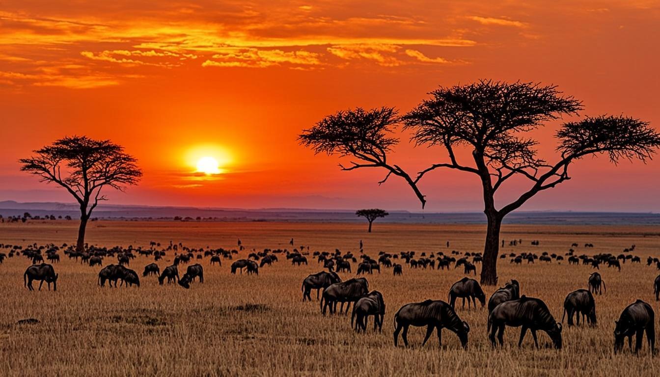 African Safari Sunset